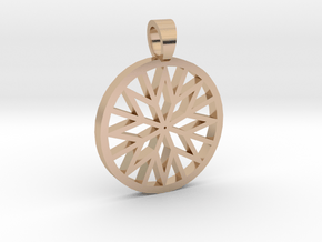 Brillant cut back [pendant] in 9K Rose Gold 