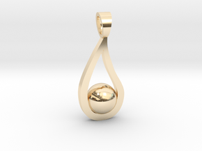 Drop [pendant] in 9K Yellow Gold 