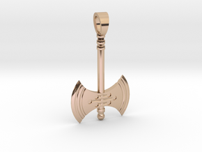 Minoan Double axe [pendant] in 9K Rose Gold 