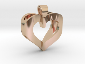 Heart of infinite love [pendant] in 9K Rose Gold 