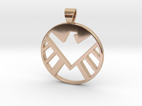 Marvel's shield [pendant] in 9K Rose Gold 