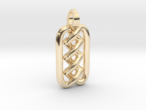 Zigzag knot [pendant] in 9K Yellow Gold 