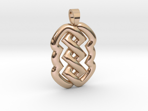 Z knot [pendant] in 9K Rose Gold 