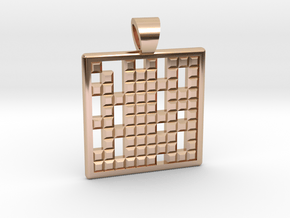 Primes's grid [pendant] in 9K Rose Gold 
