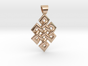 Flag knot [pendant] in 9K Rose Gold 