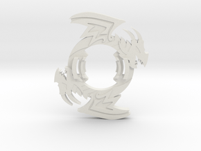 Beyblade Red-Eyes Black Dragon | Custom AR in White Natural Versatile Plastic