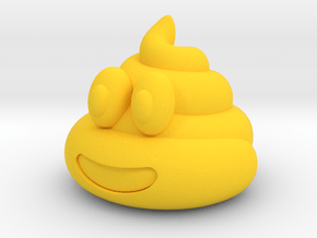  Poop Emoji in Yellow Smooth Versatile Plastic