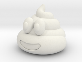  Poop Emoji in White Natural TPE (SLS)