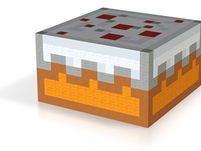 Minecraft Giant Cake in Natural Full Color Sandstone