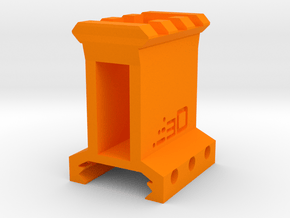 Type I Picatinny Riser (1.5" Rise) (3-Slots) in Orange Processed Versatile Plastic