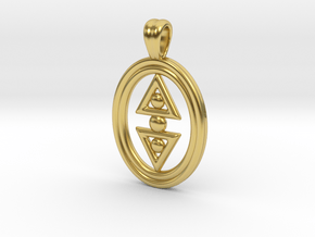 Symbol of greatness in Polished Brass