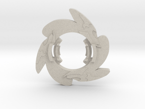 Beyblade Chaos 0 GT | Custom Attack Ring in Natural Sandstone