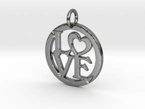 Creator Pendant in Fine Detail Polished Silver