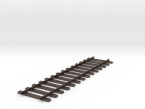 12" Track - Gauge 1 (1/32) in Polished Bronzed-Silver Steel: 1:32