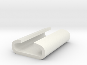 Rail Fishplate - Gauge 1 (1/32) in White Natural Versatile Plastic: 1:32