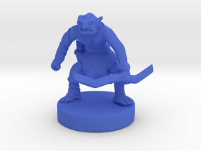 Goblin with a bow in Blue Smooth Versatile Plastic