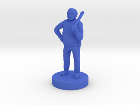 Commoner with a club in Blue Smooth Versatile Plastic