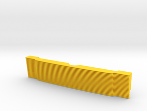 Full Front RC4WD Blazer Billet Grill  in Yellow Smooth Versatile Plastic