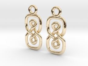 Eight loop [earrings] in 9K Yellow Gold 