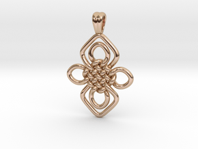 Orchid knot [pendant] in 9K Rose Gold 