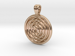 Wavelets [pendant] in 9K Rose Gold 