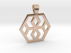 Hexagons [Pendant] in 9K Rose Gold 