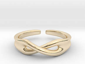 Twisted [openring] in 9K Yellow Gold 