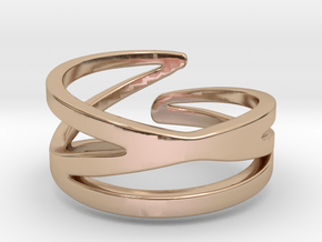 Sinwave Ring [open ring] in 9K Rose Gold 