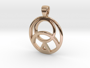 Mysterious seal [pendant] in 9K Rose Gold 
