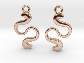 Curvatures [earrings] in 9K Rose Gold 