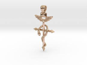 Flamel's cross [pendant] in 9K Rose Gold 