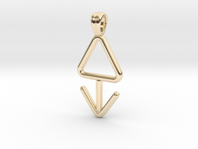 Symbolic 03 [pendant] in 9K Yellow Gold 