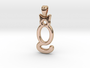 Cat ! [pendant] in 9K Rose Gold 