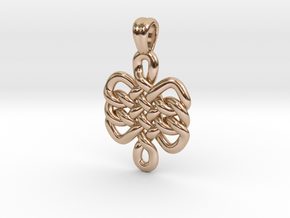 Triple knot [pendant] in 9K Rose Gold 