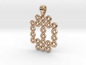 Large knot [pendant] in 9K Rose Gold 