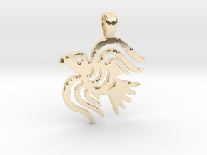 Raven [pendant] in 9K Yellow Gold 