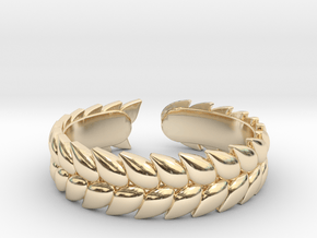 Wheat ring in 9K Yellow Gold 