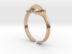Sugarloaf cabochon [Ring] in 9K Rose Gold 