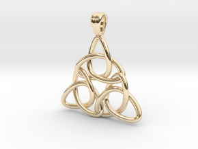 Tri-knot [pendant] in 9K Yellow Gold 