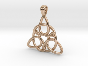 Tri-knot [pendant] in 9K Rose Gold 
