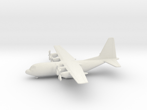 Lockheed C-130H Hercules in White Natural Versatile Plastic: 6mm