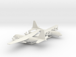 Lockheed C-130H Hercules in White Natural Versatile Plastic: 1:500