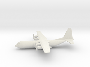 Lockheed C-130H-30 Hercules in White Natural Versatile Plastic: 6mm