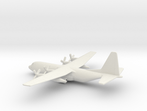 Lockheed C-130H-30 Hercules in White Natural Versatile Plastic: 1:350