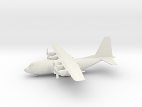 Lockheed C-130J Super Hercules in White Natural Versatile Plastic: 1:160 - N