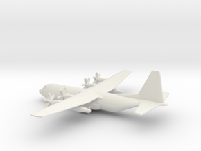 Lockheed C-130J-30 Super Hercules in White Natural Versatile Plastic: 1:350