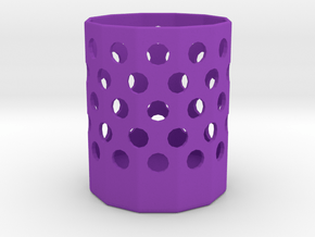 Basket Pencil Holder in Purple Smooth Versatile Plastic