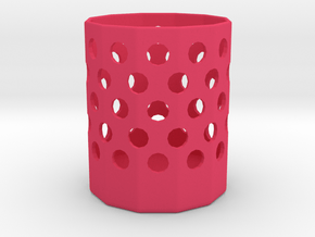 Basket Pencil Holder in Pink Smooth Versatile Plastic