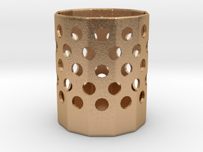 Basket Pencil Holder in Natural Bronze