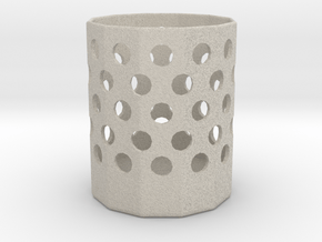 Basket Pencil Holder in Natural Sandstone